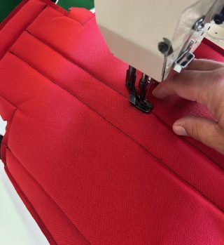 sewing a clients product
