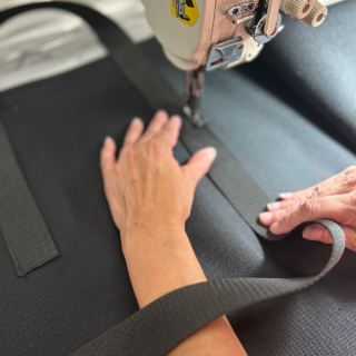 image of someone sewing